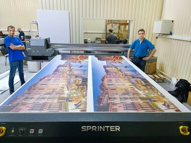 «Смарт-Т» запустила УФ-принтер Sprinter TC-F2132 в РПК «Яреклама» из Фрязино