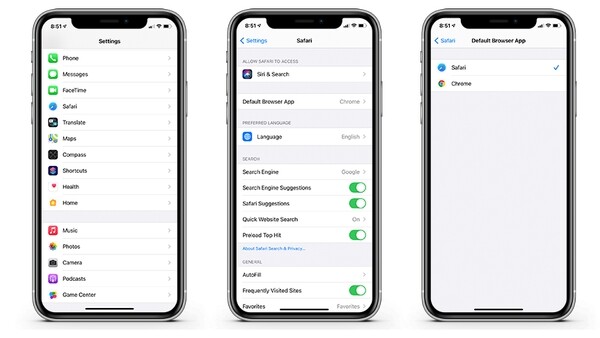 Apple разрешила европейцам выбирать браузер по умолчанию