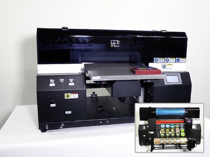 УФ-принтер GO!Digital UF-600X Plus с опцией DTF-печати установлен в демозале ГК «РУССКОМ»