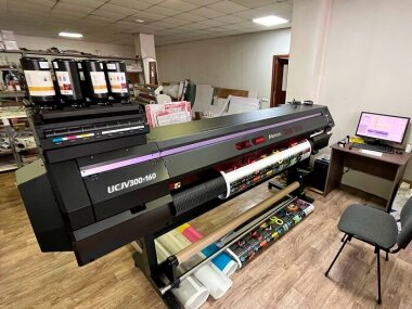 MataPrint запустила УФ-принтер Mimaki UCJV300-160 в Clever Agency из Казахстана