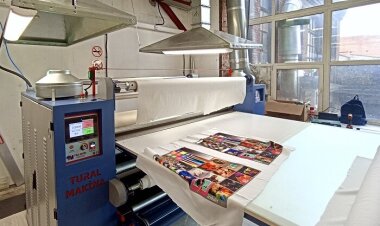 В LUCKYGRASS установлен сублимационный каландр TURAL MAKINA турецкого производства 