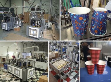 Сразу 4 машины для производства бумажных стаканчиков установлены на Дальнем Востоке