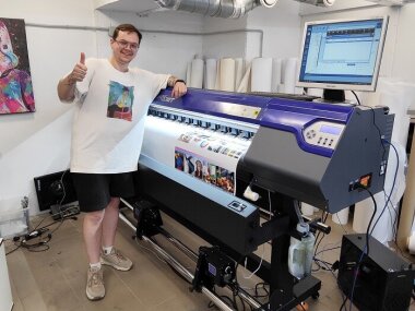 Второй принтер ARK-JET SOL 1602 запущен инженером «КОВЧЕГА» в Белгороде