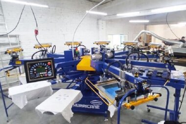 Трафаретный печатный станок Printex Hurricane установлен в Санкт-Петербурге