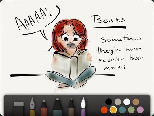 В блокноте Paper для iPad можно рисовать карандашами и акварелью