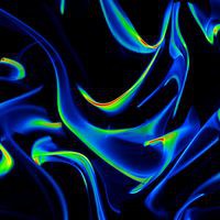 Распределение частиц нутриентов в турбулентном потоке