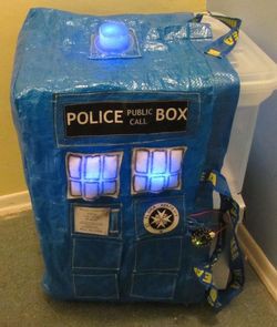 Будка TARDIS из сумки IKEA