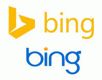 Microsoft Bing - новый и старый логотипы