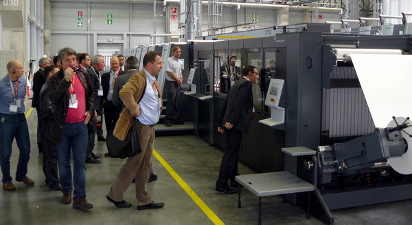 Дни этикетки на заводе Heidelberg в Вислох-Вальдорфе