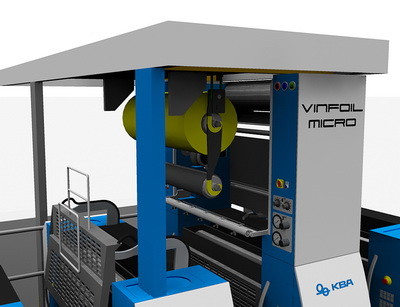 Компактное устройство холодного тиснения фольгой от KBA и Vinfoil