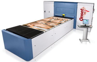 Сверхпроизводительный планшетный УФ-принтер Inca Onset S50i