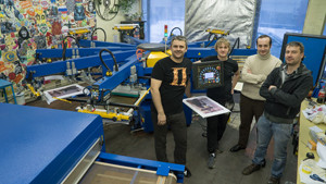 Трафаретная машина PRISM II в типографии «Арт-Империя»