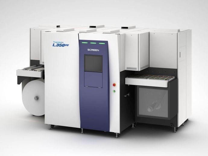 Screen Europe покажет на Labelexpo 2015 новейший струйную ЦПМ Truepress Jet L350UV для печати этикетки 