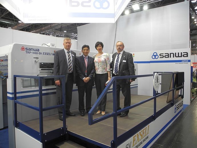 SANWA на выставке drupa-2016: высекальный пресс TRP-1060 SV EXSELI и множество усовершенствований