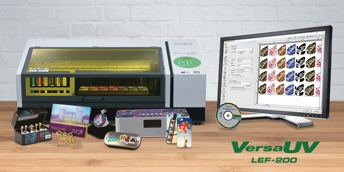 Roland DG выпускает планшетный УФ-принтер VersaUV LEF-200 