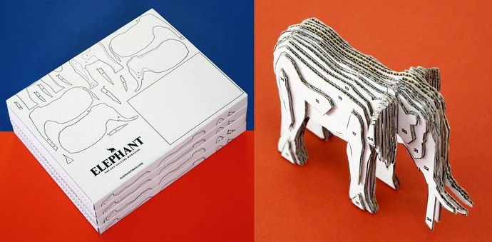 Упаковку журнала Elephant не хочется выбрасывать