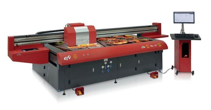 EFI выпустила свой первый планшетный УФ-принтер