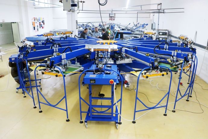 В холдинге «Текстиль-Индустрия» установлена самая большая трафаретная машина Printex в России