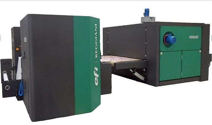 На выставке ShanghaiTex состоялась премьера рулонного принтера EFI Reggiani Vogue для печати на тканях 