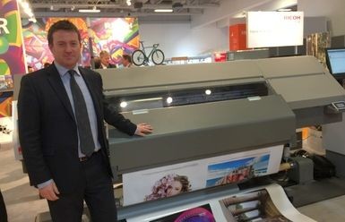 На FESPA 2018 Ricoh демонстрировала латексный принтер