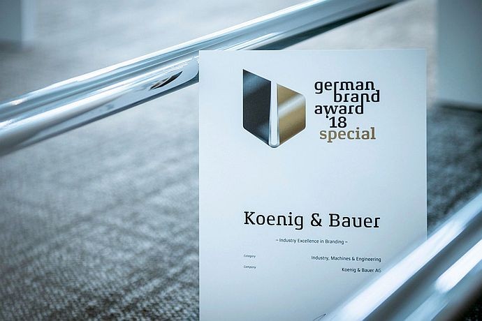 Koenig & Bauer стала победителем German Brand Award