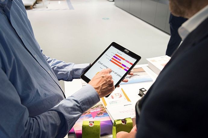 Fujifilm выпустила мобильное приложение для сравнения ЦПМ Jet Press с офсетными машинами