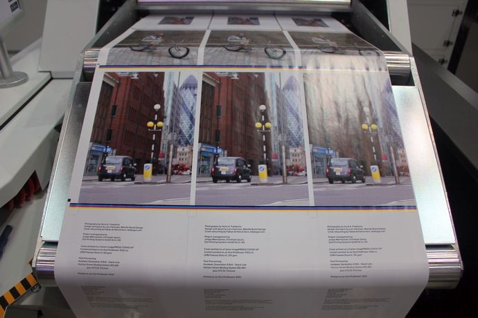 На Hunkeler Innovationdays 2019 демонстрируется модернизированная рулонная ЦПМ Oce ProStream 1000 