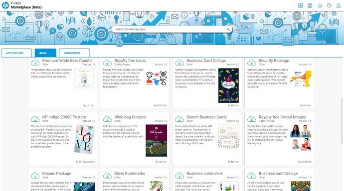 HP PrintOS Marketplace: готовые решения и шаблоны