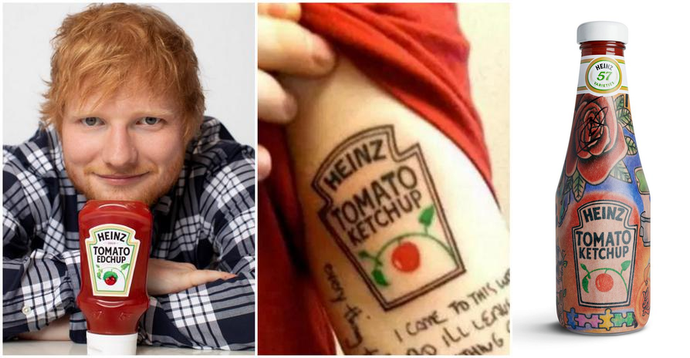 Эд Ширан и Heinz реализовали совместный проект с персонализированной этикеткой