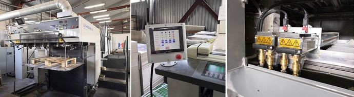 Офсетная машина Komori Lithrone S540 в Челябинске модернизирована для УФ-печати 