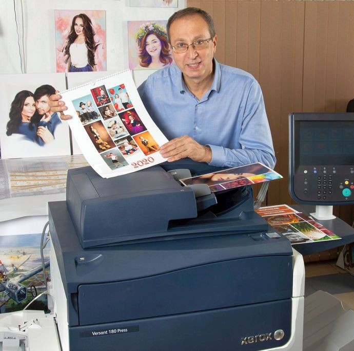 Фотостудия «Жираф» выходит в сектор оперативной полиграфии после установки ЦПМ Xerox Versant 180 Press