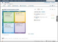 Запуская в среде StreamWork те или иные виджеты, называемые методами (примером такого виджета является матрица SWOT — strengths, weaknesses, opportunities, threats), и формулируя вопросы, пользователи совместными усилиями приходят к определенным выводам