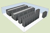 Рисунок 3. Компания APC by Schneider Electric представила Заказчику не только подробные схемы расстановки оборудования, но и 3D-изображение будущего зала.