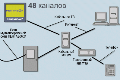 Рисунок 5. Сеть «Пентабокс» в квартире.
