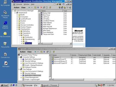 С предварительной версией технологии управления каталогами от Microsoft можно было познакомиться уже в рамках Windows NT Server 5.0