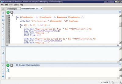 Экран 2. Интегрированная среда PowerShell ISE