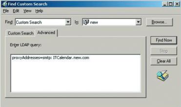 Экран 3. Определение с помощью оснастки AD Users and Computers неверного адреса SMTP после осуществления миграции